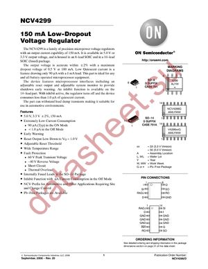 NCV4299D1R2G datasheet  